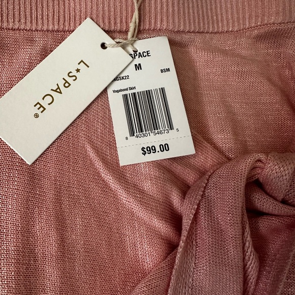 L Space Pink RILEY-VAGABOND SKIRT Size M NWT $99 - Picture 6 of 7